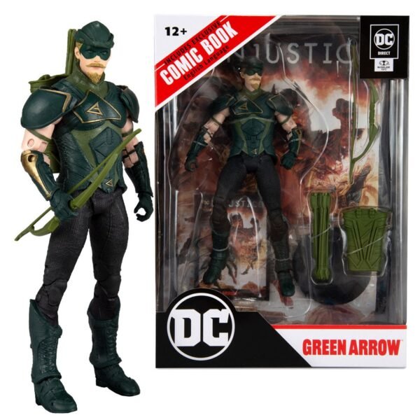 Green Arrow w/Injustice 2 Comic (DC Page Punchers) 7" Figure