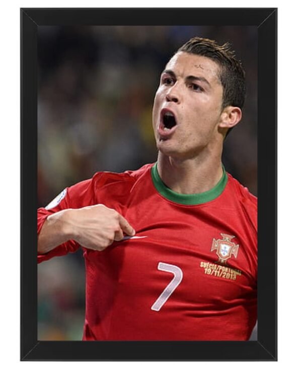 Cristiano Ronaldo framed Photo Art Print
