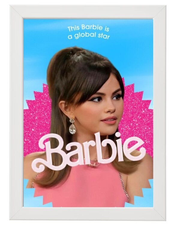 Selena Gomez Barbie logo movie Framed Photo Print