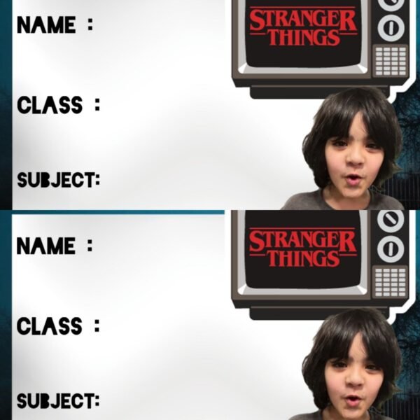 STRANGER THINGS ١٦ طابع مدرسي تصميم خاص - Image 2