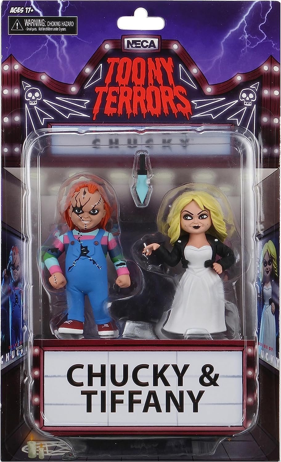 Chucky & Tiffany (Bride of Chucky 2) 6" NECA Toony Terrors 2-Pack - Image 9