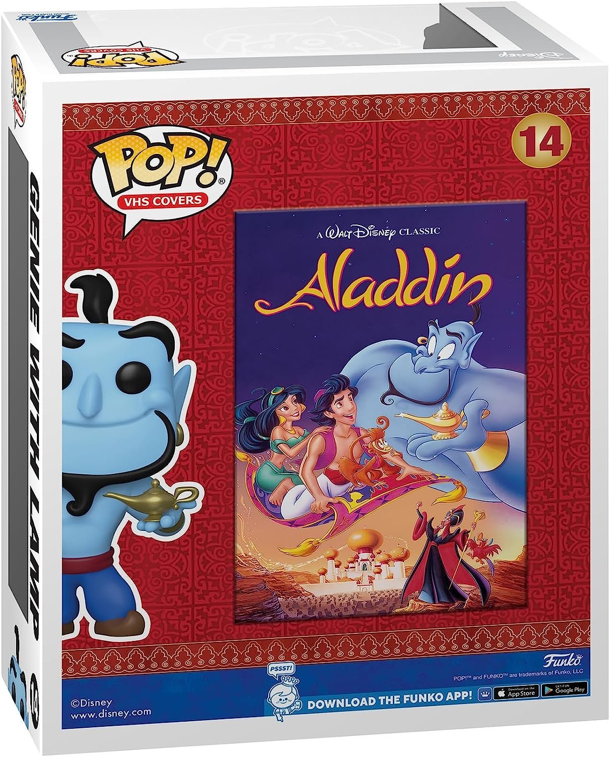 Funko Pop! VHS Cover: Disney - Aladdin, Genie with Lamp (Amazon Exclusive) - Image 3