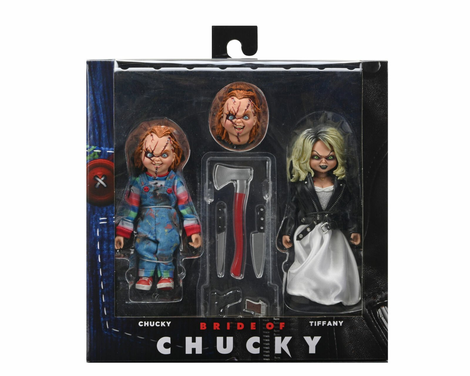 NECA Bride of Chucky TIFFANI & CHUCKY 8" Clothed Action Figure 2-PACK