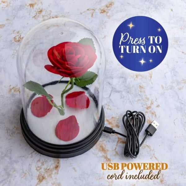 Paladone: Beauty and The Beast Enchanted Rose Light - Image 5
