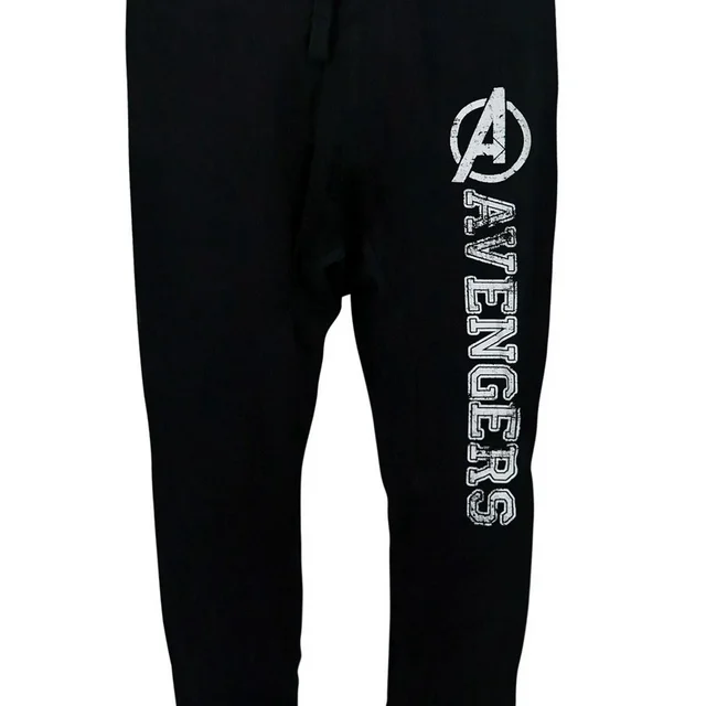 Marvel Mens Black Avengers Jogger Style Sleep Pants Pajama Bottoms (X-LARGE) - Image 2