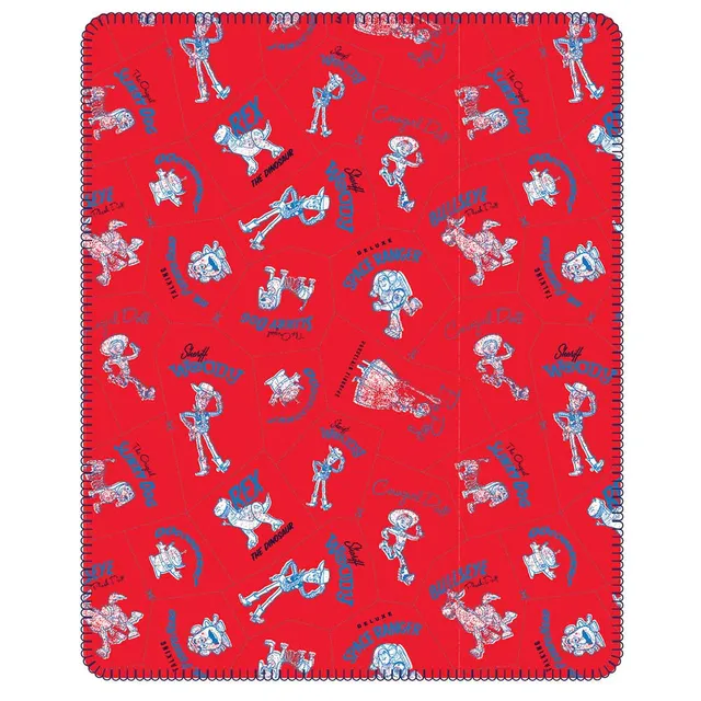 Toy Story Print 2 Piece Throw and Convertible Pillow Set Yellow and Red - Image 3