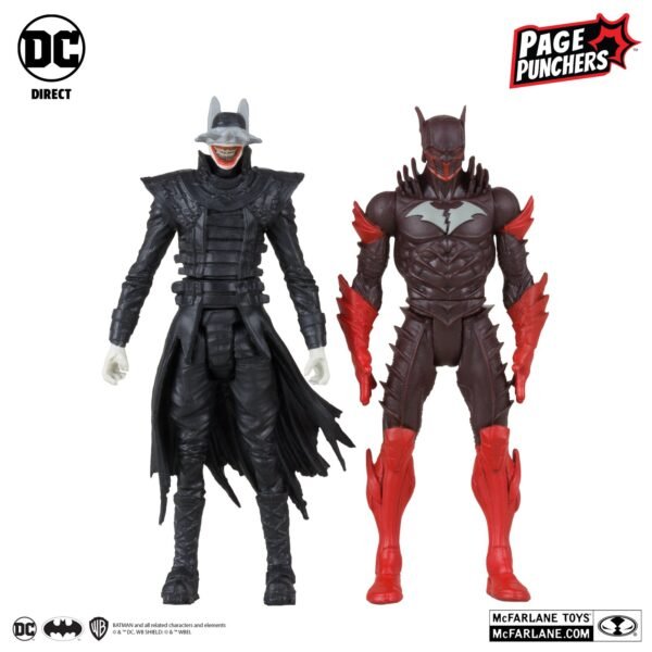 McFarlane Toys: BATMAN WHO LAUGHS & RED DEATH 2-PACK (DC PAGE PUNCHERS) - Image 9