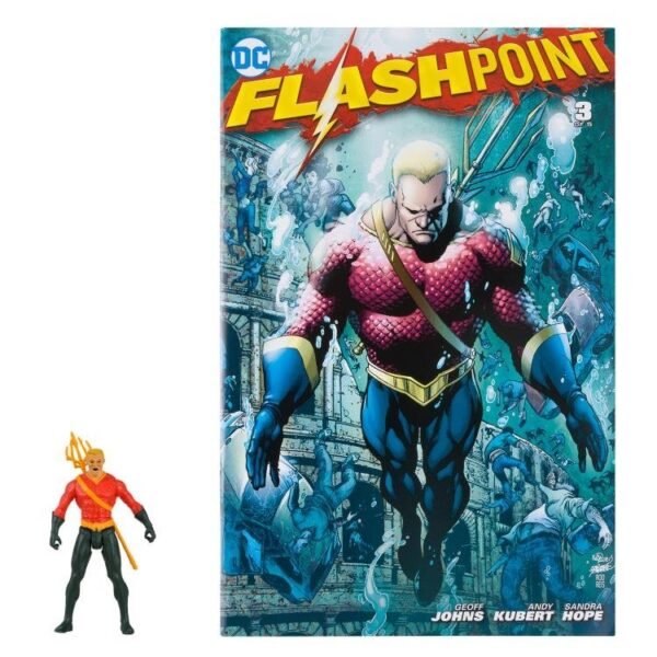 Mcfarlane Toys: DC Comics Page Punchers Aquaman (Flashpoint) 3" Figure with Comic