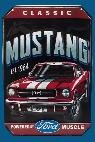 MUSTANG SPORTS CAR FOREX PHOTO BOARD لوحات فوركس