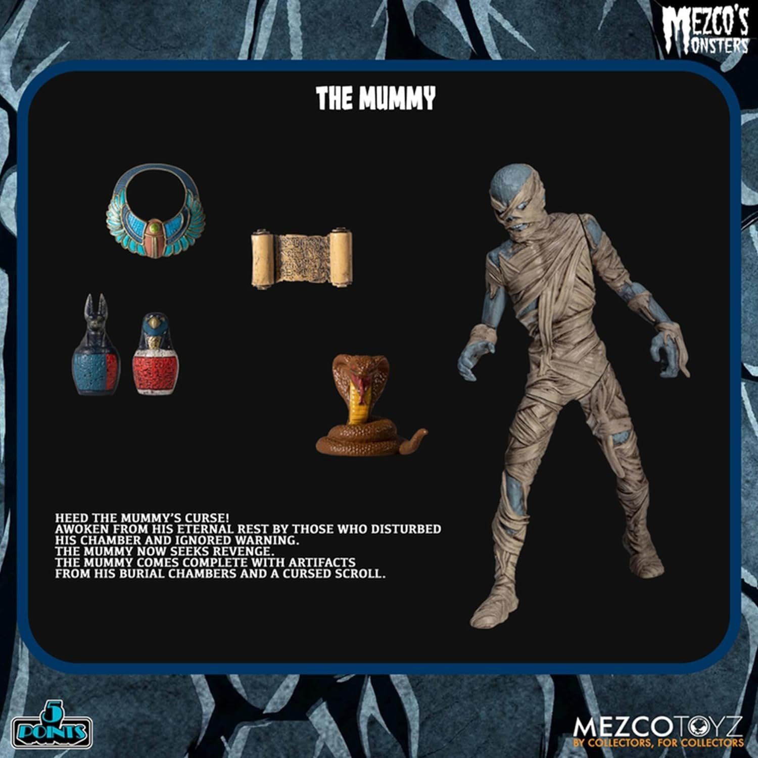 Mezco: 5 Points Monsters Tower Of Fear Deluxe Box Set Action Figures - Image 7