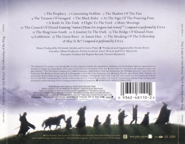 The Lord of the Rings: The Fellowship of the Ring - CD Soundtrack - Image 2