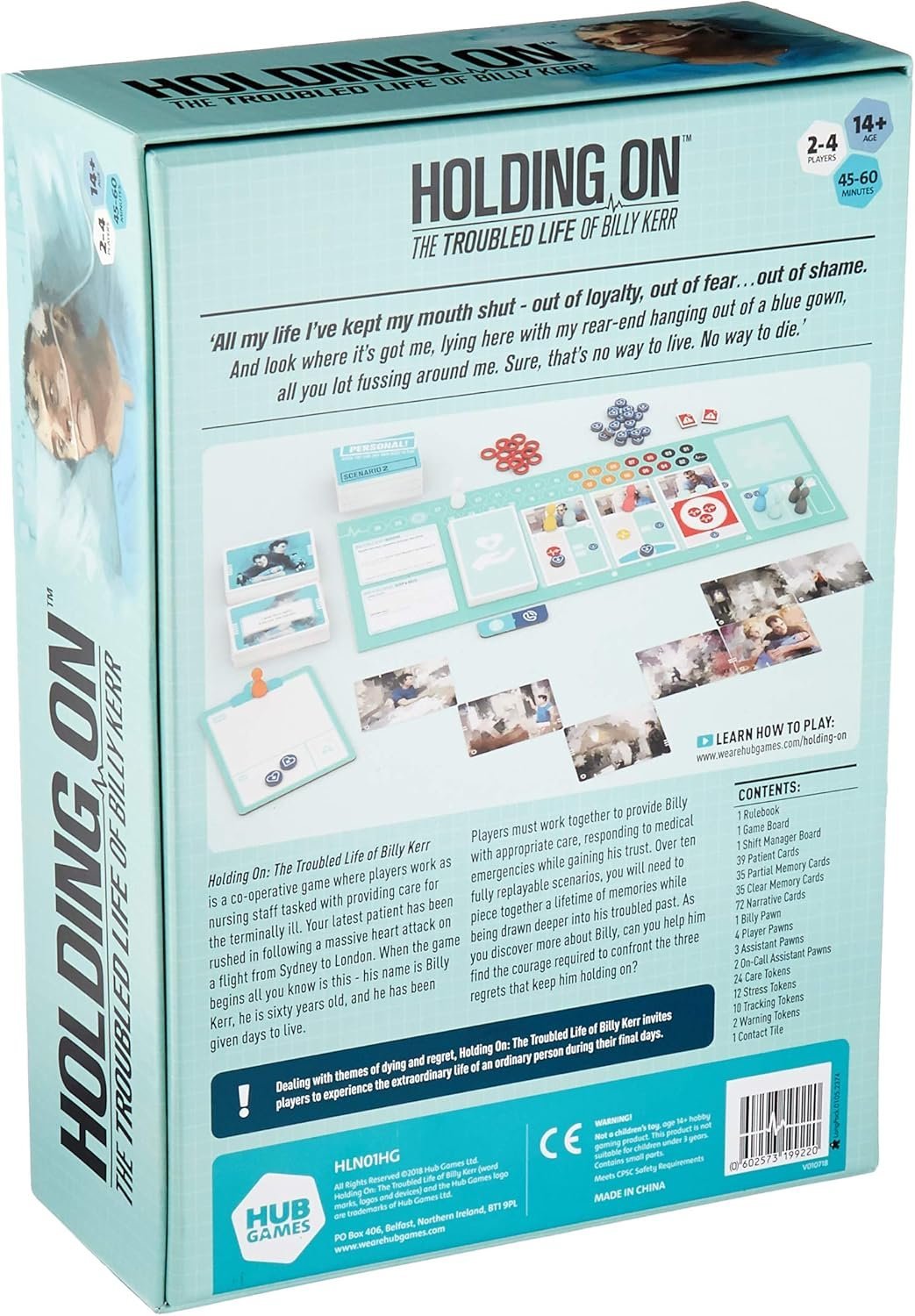 Holding On The Troubled Life of Billy Kerr - Board Game - Image 3