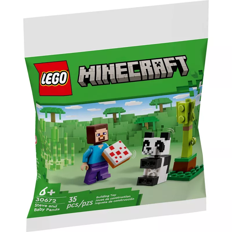 LEGO: Minecraft Steve and Baby Panda - 30672