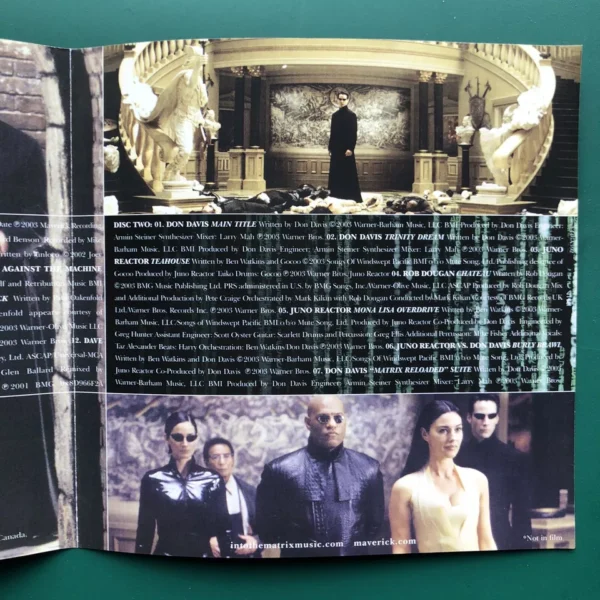 Audio CD: THE MATRIX RELOADED Soundtrack - 2CD - Image 4