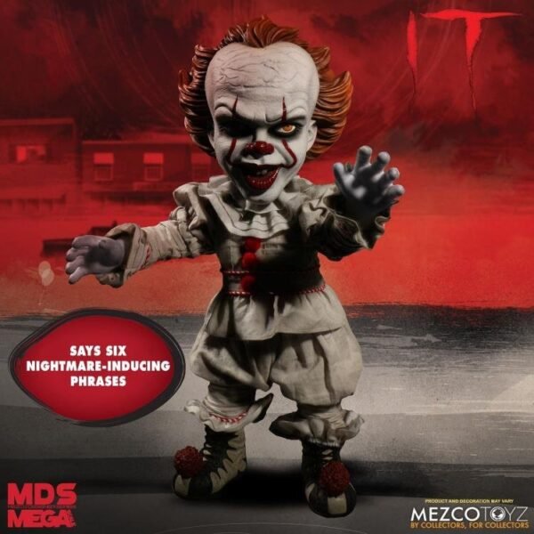 IT (2017) Mezco Designer Series Mega Scale Talking Pennywise - Image 2