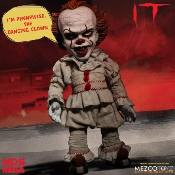 IT (2017) Mezco Designer Series Mega Scale Talking Pennywise - Image 5