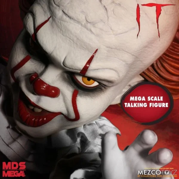 IT (2017) Mezco Designer Series Mega Scale Talking Pennywise - Image 7