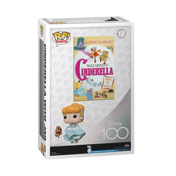 Funko POP! Movie Poster: Disney 100 - Cinderella with Jaq - Image 3