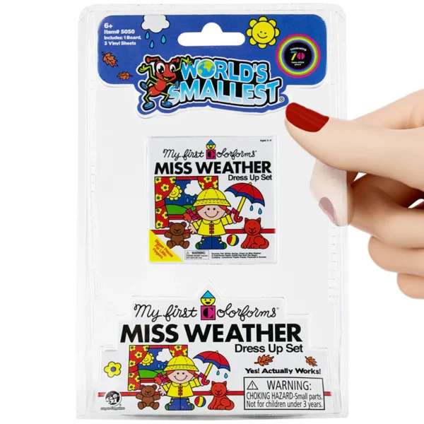 World's Smallest Miss Weather Colorforms