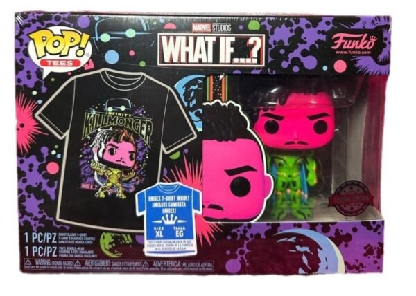 Marvel: What If - Pop Funko & Tee Box - Infinity Killmonger (T-Shirt Size- S) - Image 2