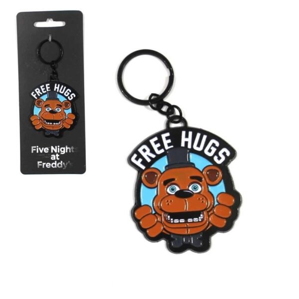 Five Nights at Freddy's Free Hugs Fazbear Metal Keychain