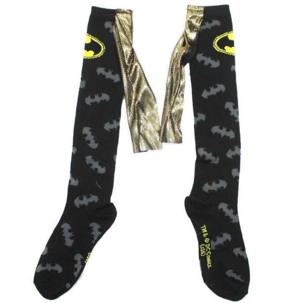 WOMEN'S BATMAN ALL OVER PRINT KNEE HIGH SOCKS WITH CAPE