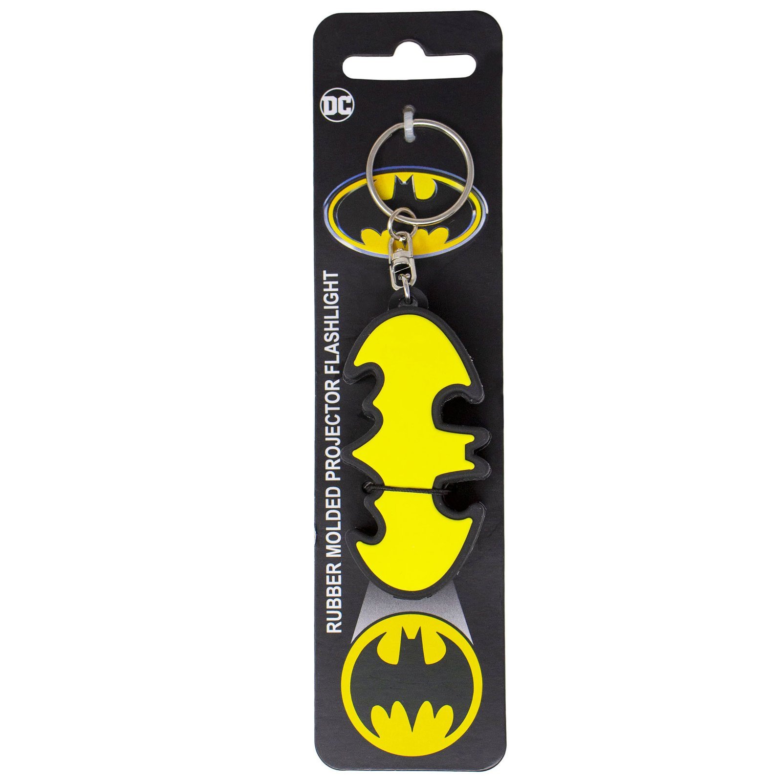 BATMAN RUBBER MOLDED PROJECTOR FLASHLIGHT KEYCHAIN - Image 2