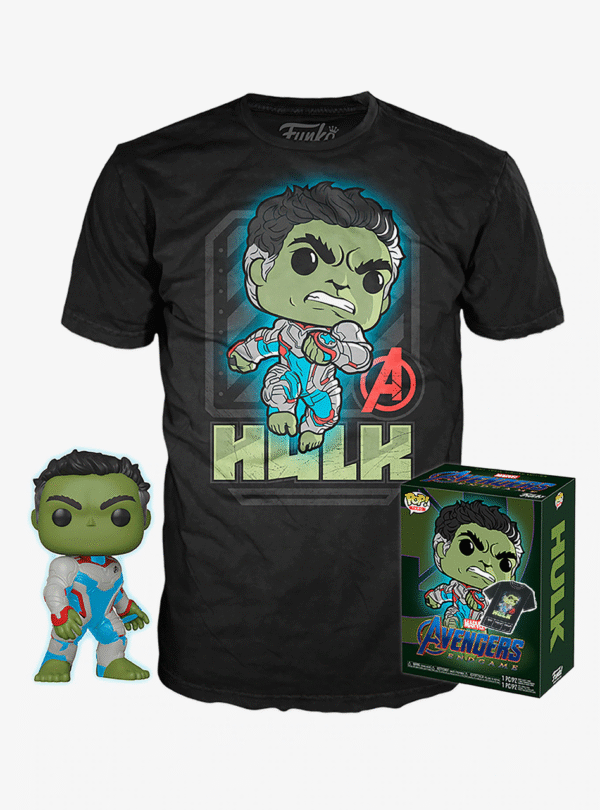 Funko Pop! Marvel - Avengers Endgame: Hulk T-shirt and Glow in the Dark Exclusive Pop! #451
