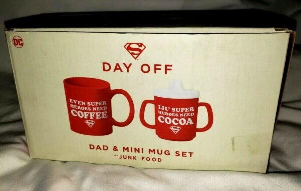 DC Comics Super Hero Dad Mug & Kid Sippy Cup Superman - Image 4