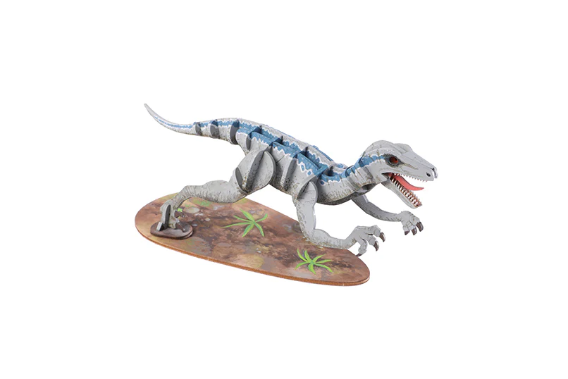 Jurassic World: Raptor 3D Wood Model and Book - Image 4