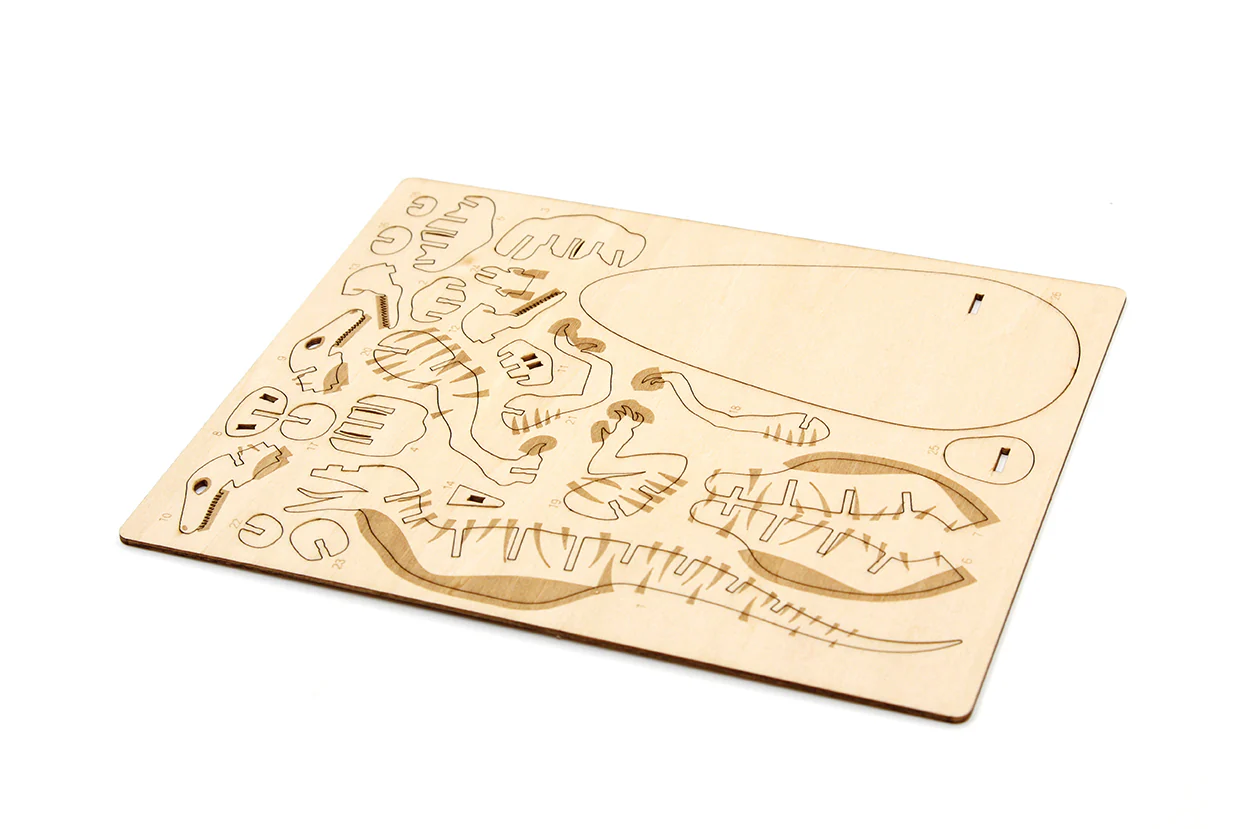 Jurassic World: Raptor 3D Wood Model and Book - Image 5